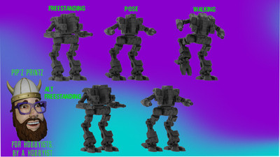 Hellstar Alternate Mech Model For Battletech 6mm-10mm-15mm RLWS