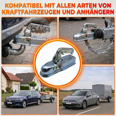 Winterhoff Kugelkupplung Zugmaul 800kg 60mm Vierkant Anhängerkupplung WW-8 G 55R