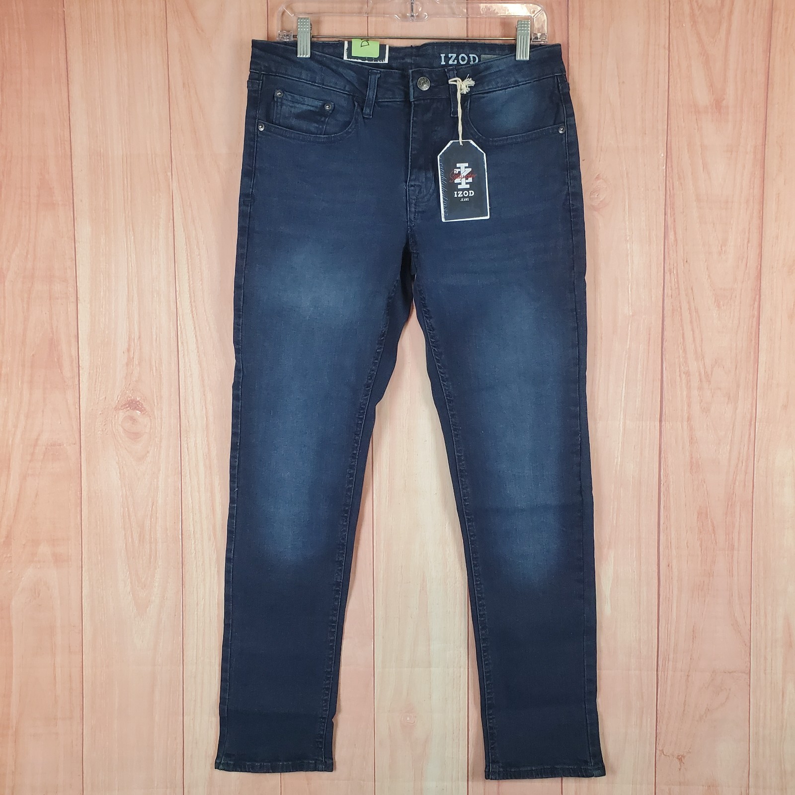 Izod Saltwater Ankle Jeans Sz 30 30x30 Blue Denim Cotton Sli