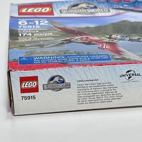 2015 LEGO JURASSIC WORLD PTERANODON CAPTURE SET 75915 RETIRED DAMAGED BOX