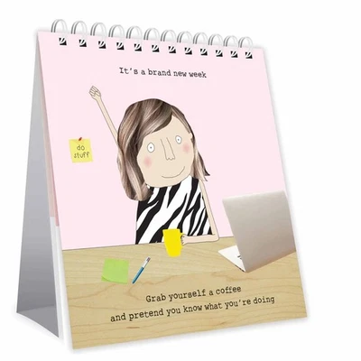 PORTICO DESIGNS LTD Rosie Made a Thing Easel Desk Calendar 2026 - Humour - Month To View