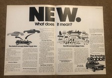 Vintage Volkswagen Rabbit Car Automobile Magazine Ad BB 0C25