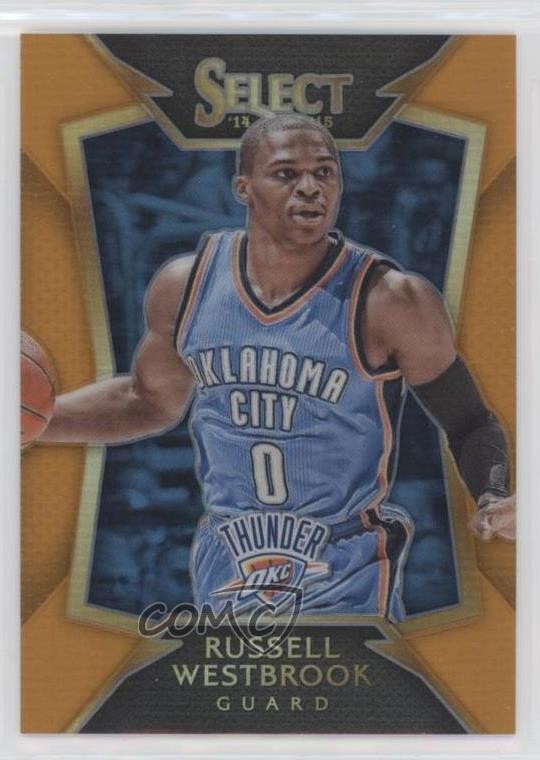 2014-15 Panini Select Concourse Orange Prizm 14/60 Russell Westbrook #78 07qr