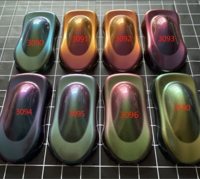 Chameleon Pigments purple, green, blue, orange Acrylic Powder Coating Dye