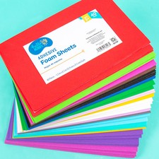 Hello Hobby Multicolor Adhesive Foam Sheets, 40-Pack 86739