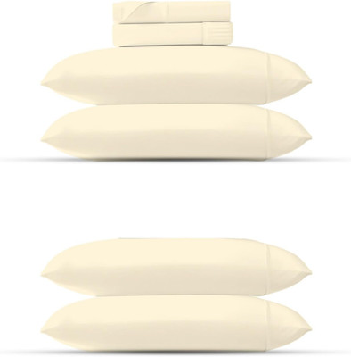 Ashton 6-Piece Egyptian Cotton Sheet Set - King Size, Ivory, 600 Thread Count