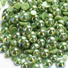 1000PCS Mixed Sizes 3/4/5/6/8/10Mm Flatback Half round Pearls Gems for Crafting,