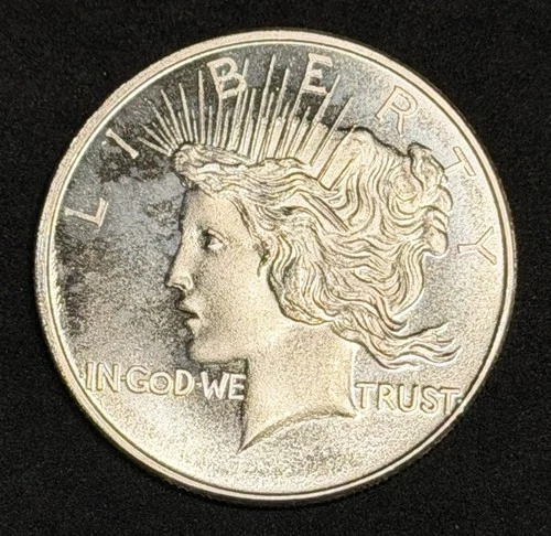 1 oz Silver Peace Round BU .999 Fine, One Troy Ounce, Vintage No Reserve #953