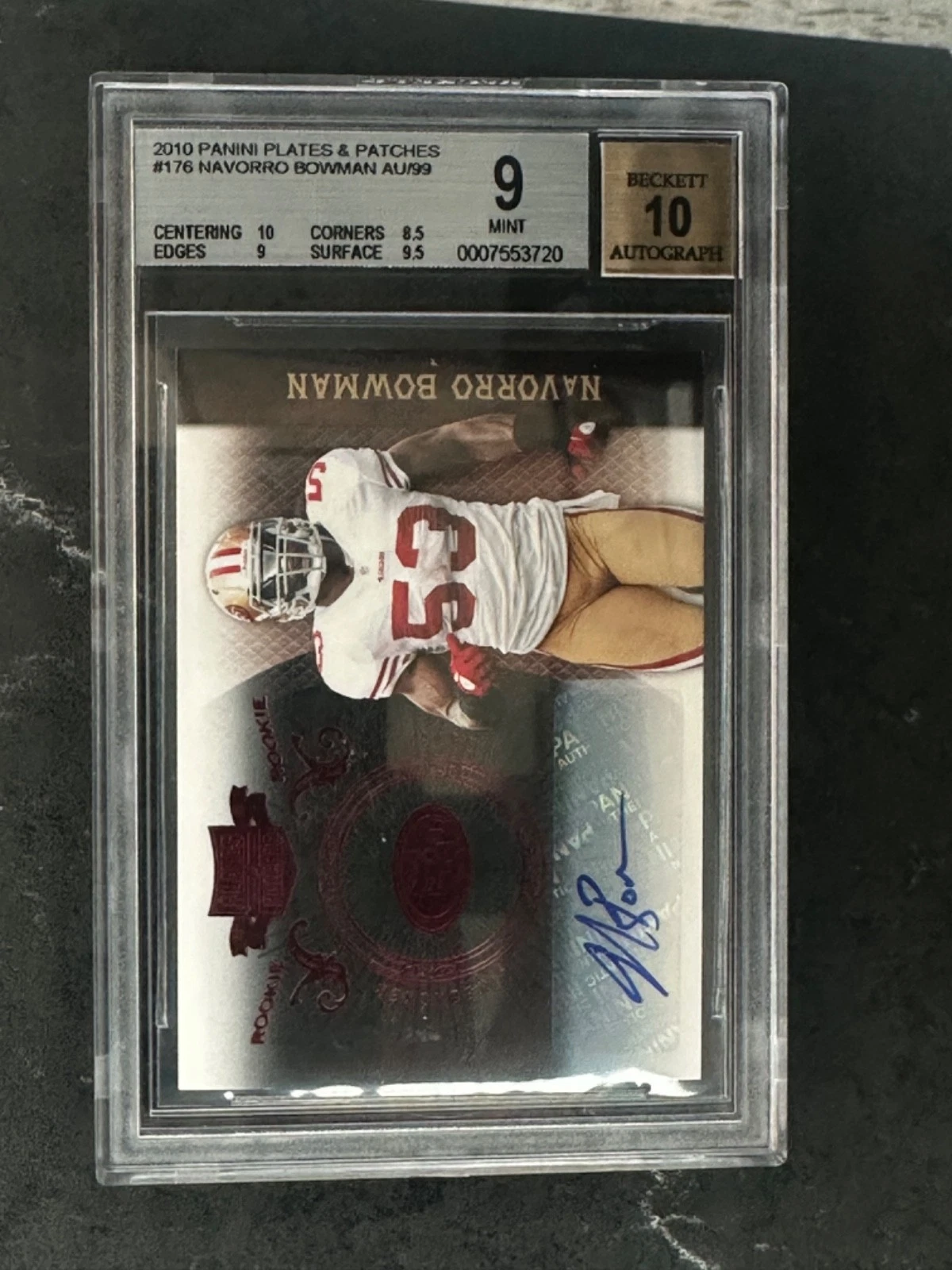 NaVorro Bowman Panini Plates & Patches #176 Autograph