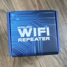 Wireless WiFi Repeater 300Mbps 2.4GHz Black Ethernet Port