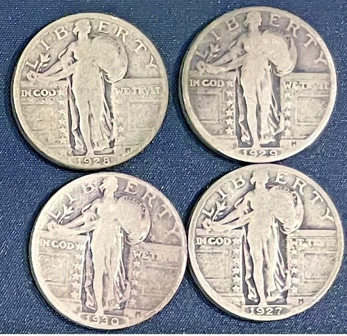 Standing Liberty Quarter Lot of 4