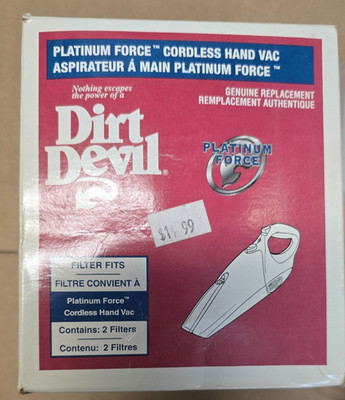 FILTER ROYAL D/D HAND VAC (TYPE F4) 2 PACK