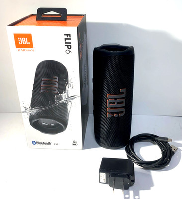 JBL Flip 6 Bluetooth Portable Speaker Black Used #191079-1 | eBay