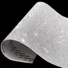 Bling Crystal Rhinestone Sheets Self Adhesive, Glitter Rhinestone Sheet for C...