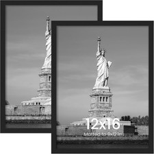 12x16 Picture Frame, Display for 12 x 16 Poster, Wall Gallery Photo Frames,Black