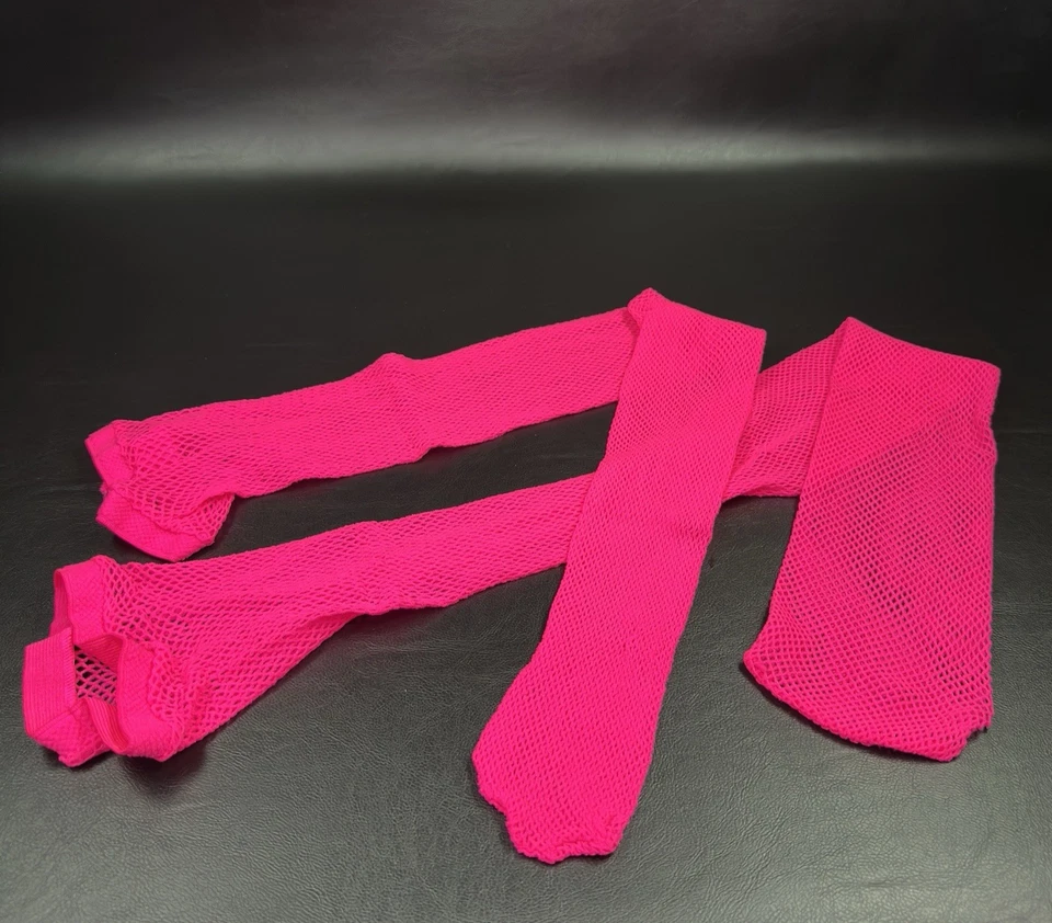 Medias hasta el muslo Rosa Puño delgado Disfraz de Halloween Juegos con disfraces Festival Rave Foto 3 de 4