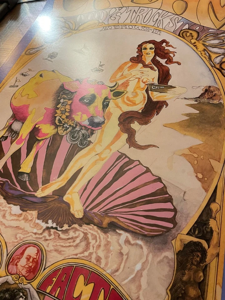 CREAM 1968 and The Who 1970 2nd Print Concert Poster Set Electric Factory - Image 2 of 3