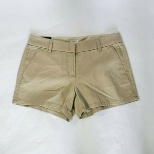 J Crew Factory Womens Size 4 Khaki Chino Shorts New With Tags 3 5