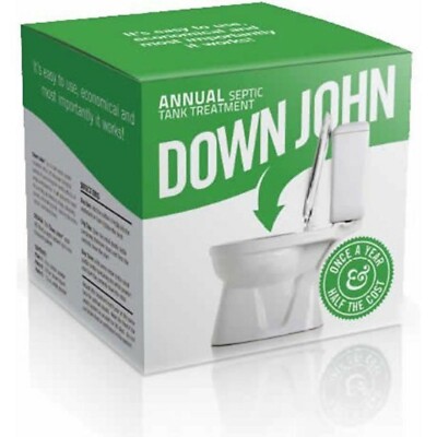 Down John Septic Tank Treatment (Once-a-Year)| Improves Drain Field Absorption