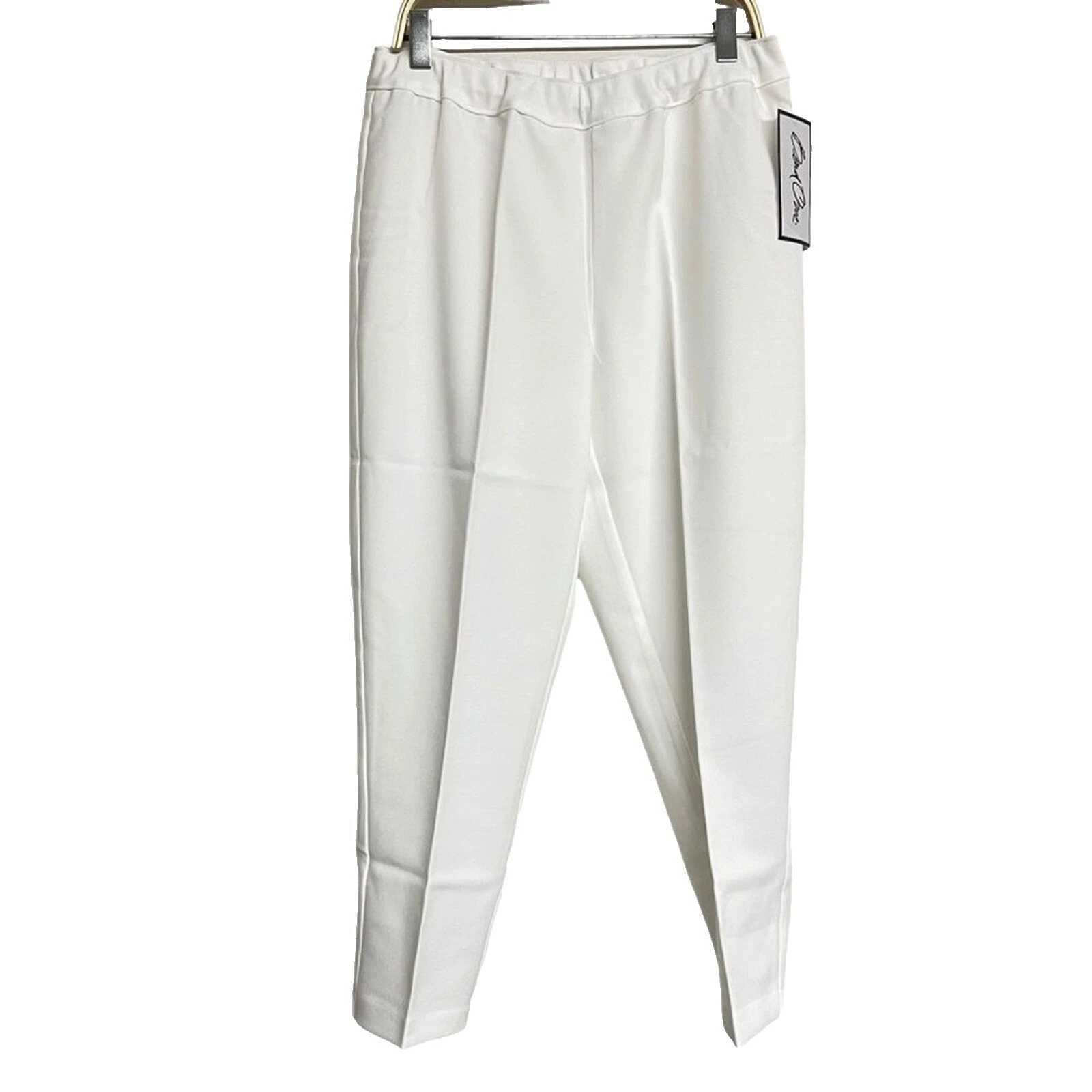 White Regular Size Pants for Women