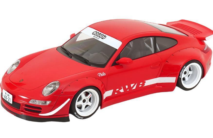 Ixo Porsche 911 997 RWB Red w/ White Wheels 1:18 CMC168 Ixo Porsche 911 997 RWB Red w/ White Wheels 1:18 CMC168