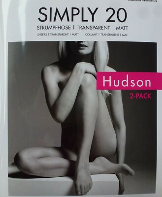 HUDSON Damen SIMPLY 20, 2er SPARPACK Fein Strumpfhosen transparent matt 20den