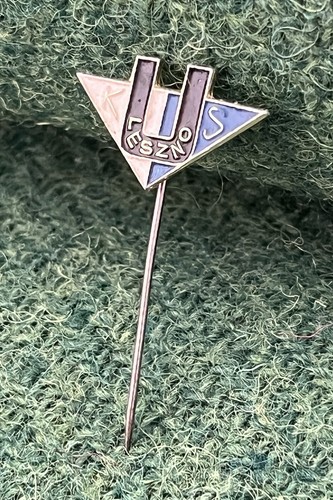 Vintage Enamel Badge / Stick Pin - Motorcycle Speedway - Unia Leszno KS, Poland - Picture 2 of 6
