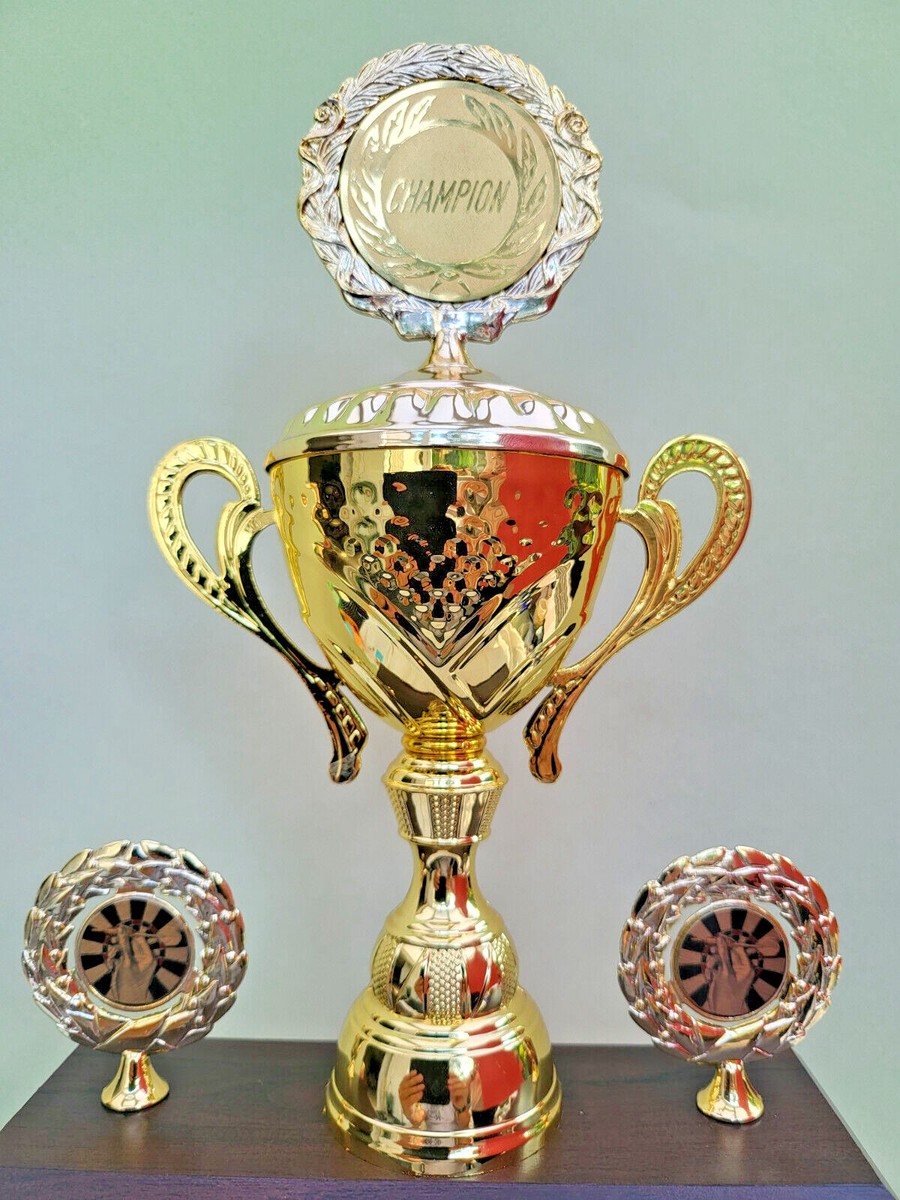 Säulenpokal Dart-Champion 1 Meter Hoch Inkl. Gravur Kau