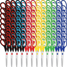 Bulk 96 Pcs 8" Comfortable Grip Scissors for School, Office  Craft Use