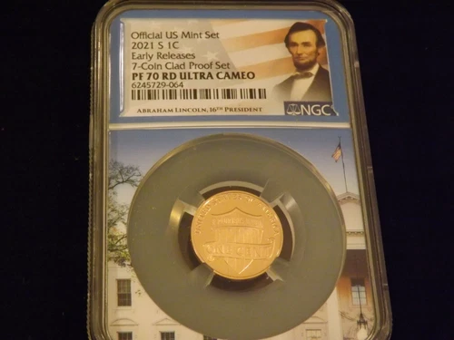 2021-S   Penny        Early Releases    Flag Label      NGC   PF 70 ULTRA CAMEO
