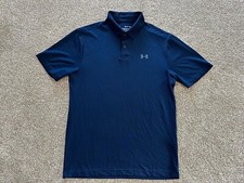 262 Under Armour Men's Blue Performance Polo Short Sleeve Golf Shirt S Small
