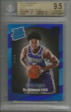 De'Aaron Fox 17/18 Donruss Blue Press Proof Rookie #10/25 BGS 9.5 Gem Mint