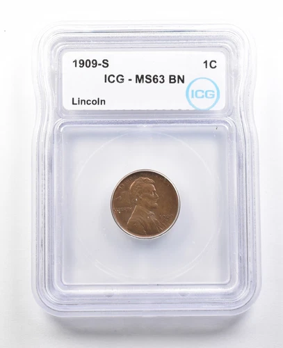1909-S Lincoln Wheat Cent MS63 BN ICG *3574