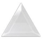 2" Triangle Clear Glass Bevels Box of 30 B2T