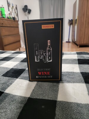 Tomeem Electric Wine Opener Set 4 in 1 With Rechargeable Wine Opener, Aerator