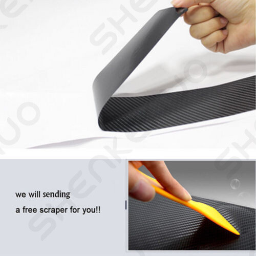 Carbon Fiber Car Rear Bumper Trunk Protector Corner Trim Sticker Car Accessories