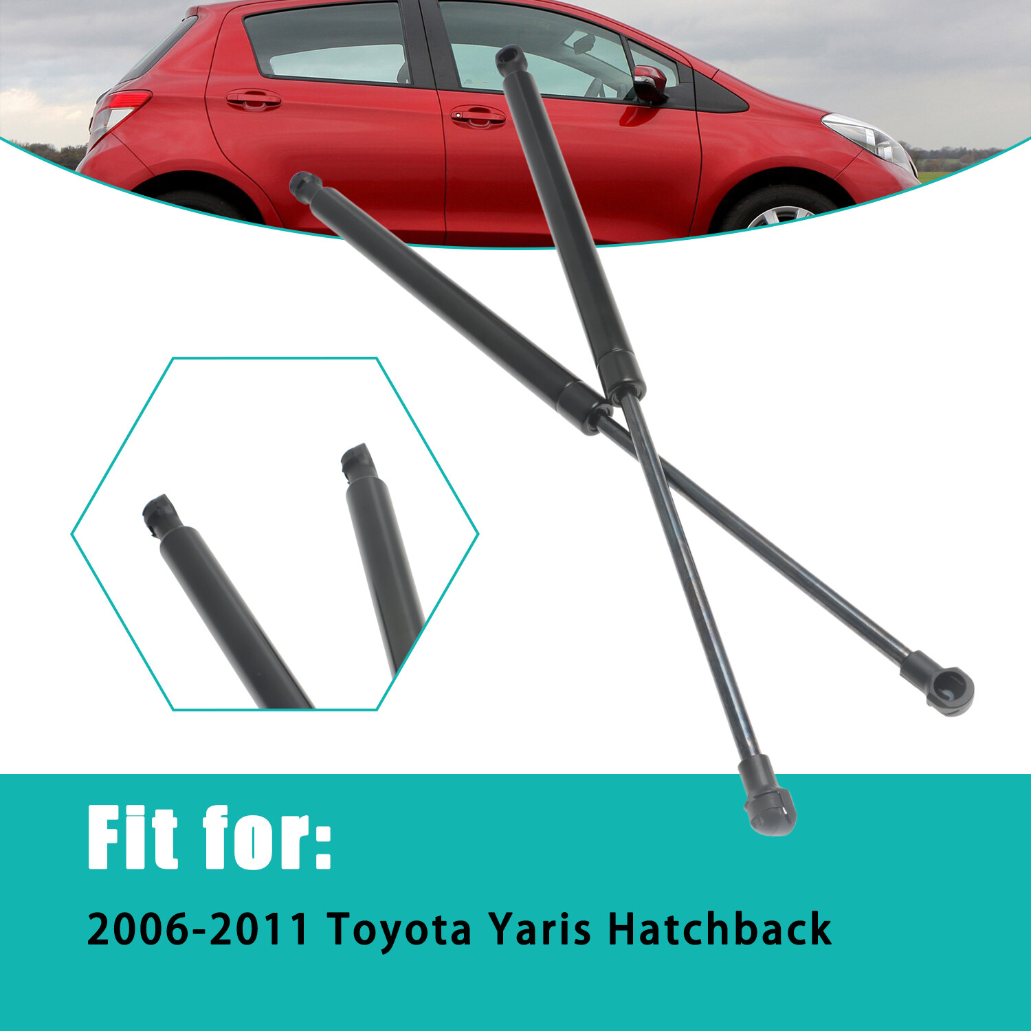Tailgate Trunk Lid Lift Shock Strut Support for 2006-2011 Toyota Yaris Hatchback