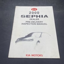 2000 Kia Motors Sephia Dealer Pre-delivery Inspection Manual Guidebook