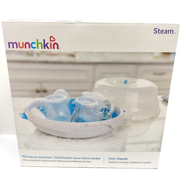 Munchkin Microwave Steam Guard Bottle Sterilizer New