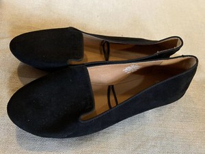 h and m black flats