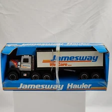 Vtg REMCO Jamesway Hauler Semi Truck Trailer Die-Cast #1123 Toy 1980s 80s New