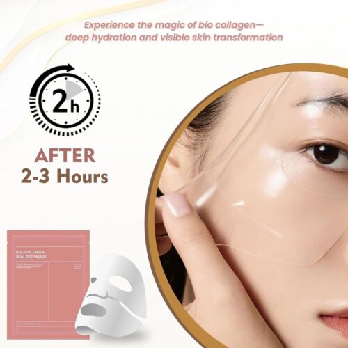 ENLIWISH Bio-Collagen Face Mask 4 Pack | Night Mask | Nourishing Skin Wrap - Picture 7 of 8