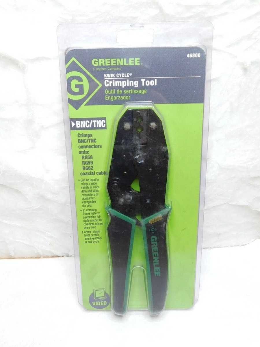 kumico バーニングセル2本 プラドゥーブル Greenlee Kwik Cycle Crimping Tool BNC/TNC 46800 | eBay