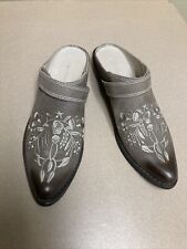Mule Leather Upper Floral Comfort Shoes for Women for sale Mule Leather Upper Floral Comfort Shoes for Women for sale