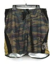 O'Neill Mens Olive Green Camouflage Comfort Fit Hyperfreak Boardshort Sz 20