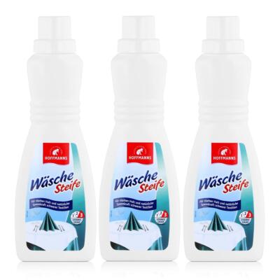 Hoffmanns Wäsche Steife 500ml - Für starken Halt von Textilien (3er Pack)