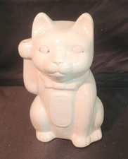 Neko Vase Lucky Cat Tiki Mug Maneki White DW127 Benihana Style Dynasty Wholesale
