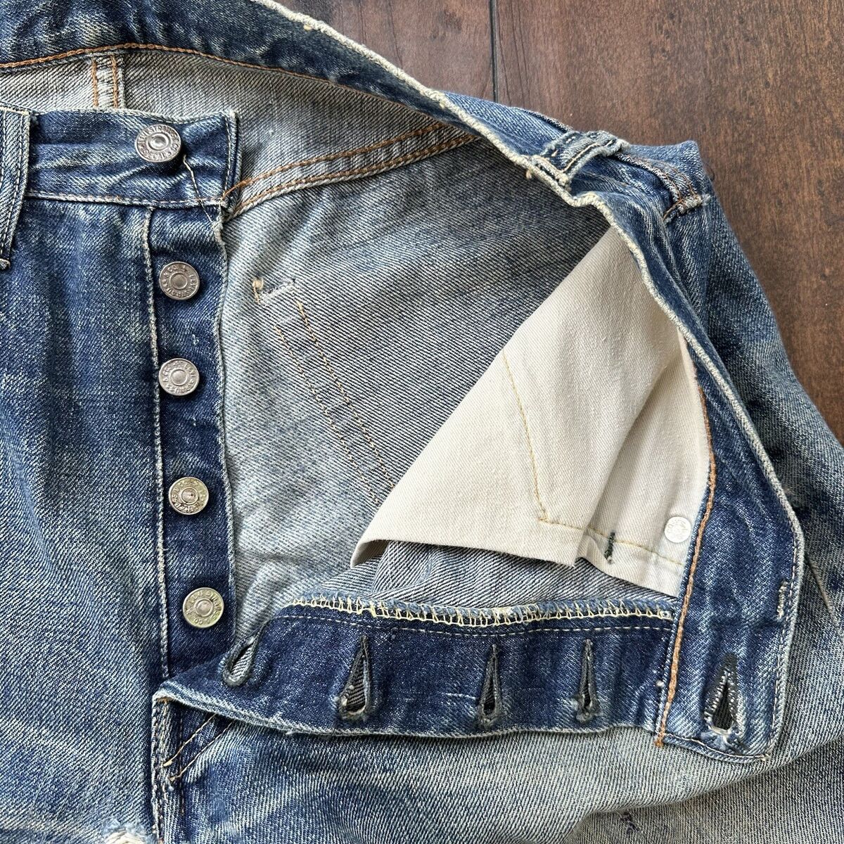 Levis 501 XX Big E True Vintage 60s Redline Denim 66 Light Levis 501 XX Big E True Vintage 60s Redline Denim 66 Light