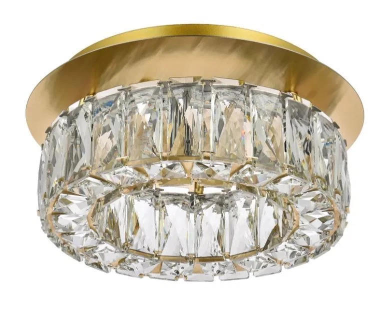 Lámpara de araña de cristal de montaje empotrado para comedor lámpara LED iluminación de cocina Foto 4 de 4