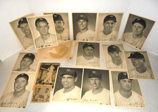 N.Y YANKEES BASEBALL PHOTOS FROM THE STADIUM IN 1943 OR 1948 & ORIGINAL ENVELOPE